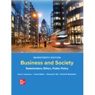 Loose-Leaf for Business and Society by Lawrence, Anne; Hill, Vanessa D.; Wasieleski, David M.; Weber, James;, 9781265910419