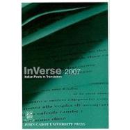InVerse 2007 Italian Poets in Translation by Antomarini, Brunella; Cocciolillo, Berenice; Filardi, Rosa, 9780874130423
