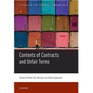 Contents of Contracts and Unfair Terms by Chen-Wishart, Mindy; Vogenauer, Stefan, 9780198850427
