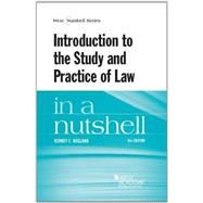 Introduction to the Study and Practice of Law in a Nutshell by Hegland, Kenney F., 9780314290427