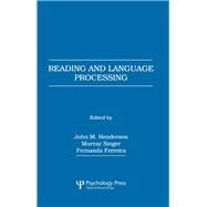 Reading and Language Processing by Henderson,John M., 9781138160439