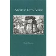 Archaic Latin Verse by Erasmo, Mario, 9781585100439