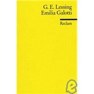 EMILIA GALOTTI by LESSING, 9783150000458