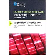 Mastering Genetics with Pearson eText -- Standalone Access Card -- for Essentials of Genetics(18 months) by Klug, William S.; Cummings, Michael R.; Spencer, Charlotte A.; Palladino, Michael A.; Killian, Darrell, 9780135300459