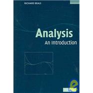 Analysis: An Introduction by Richard Beals, 9780521600477
