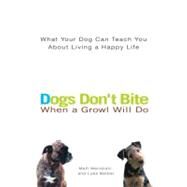 Dogs Don't Bite When a Growl Will Do : What Your Dog Can Teach You about Living a Happy Life by Weinstein, Matt; Barber, Luke, 9780399530487