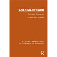 Arab Manpower (RLE Economy of Middle East): The Crisis of Development by Birks,J.S., 9781138810488