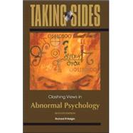Taking Sides: Clashing Views in Abnormal Psychology by Halgin, Richard, 9780078050503