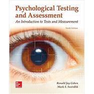 Psychological Testing and Assessment by Cohen, Ronald Jay; Swerdlik, Mark, 9781259870507