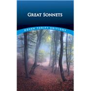 Great Sonnets by Negri, Paul, 9780486280523
