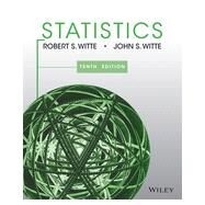 Statistics by Witte, Robert S.; Witte, John S., 9781118450536