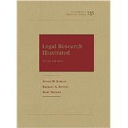 Legal Research Illustrated, 10th by Barkan, Steven M.; Bintliff, Barbara; Whisner, Mary, 9781609300555
