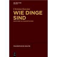 Wie Dinge Sind by Kanzian, Christian, 9781501510557