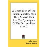 A Description Of The Human Muscles, With Their Several Uses And The Synonyma Of The Best Authors by Innes, John; Hunter, Robert, 9780548580578