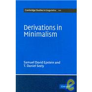Derivations in Minimalism by Samuel David Epstein , T. Daniel Seely, 9780521010580