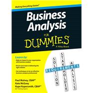 Business Analysis For Dummies by Kupersmith, Kupe; Mulvey, Paul; McGoey, Kate, 9781118510582