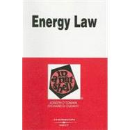 Energy Law In A Nutshell by Tomain, Joseph P.; Cudahy, Richard D., 9780314150585