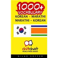 1000+ Korean - Marathi, Marathi - Korean Vocabulary by Soffer, Gilad, 9781508910589