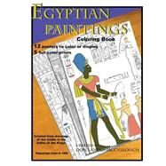 Egyptian Paintings Coloring Book by Landes-mccullough, Donald, 9781523830602