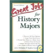 Great Jobs for History Majors by Lambert, Stephen E., 9780658010613