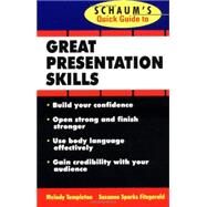 Schaum's Quick Guide to Great Presentations by Templeton, Melody; Fitzgerald, Suzanne, 9780070220614