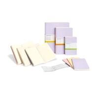 Moleskine Cahier Journal (Set of 3), Large, Ruled, Persian Lilac, Frangipane Yellow, Peach Blossom Pink, Soft Cover (5 x 8.25) by Unknown, 9788867320615