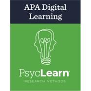PsycLearn: Research Methods (Inclusive Access) by APA, 9781433830624