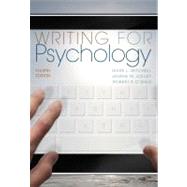 Writing for Psychology by Mitchell, Mark; Jolley, Janina; O'Shea, Robert, 9781111840631