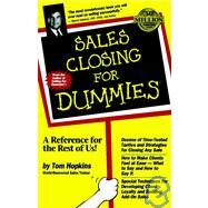 Sales Closing For Dummies by Hopkins, Tom, 9780764550638