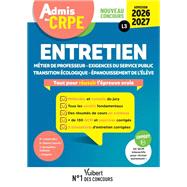 Admis au CRPE 2026-2027 - Epreuve orale d'admission L3 - Entretien by Marc LOISON, 9782311220650
