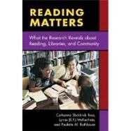 Reading Matters by Ross, Catherine Sheldrick, 9781591580669