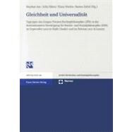 Gleichheit Und Universalitat by Ast, Stephan; Hanni, Julia; Mathis, Klaus; Zabel, Benno, 9783515100670