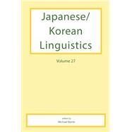 Japanese/Korean Linguistics by Barrie, Michael, 9781684000678