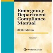 Emergency Department Compliance Manual 2016 by Mcnew, Consulting Editor, Rusty, 9781454870708