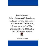 Smithsonian Miscellaneous Collections by Various Authors, Authors, 9781432670719