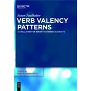 Verb Valency Patterns by Faulhaber, Susen, 9783110240719