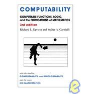 Computability by Epstein, Richard L.; Carnielli, Walter A., 9780981550725