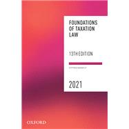 Foundations of Taxation Law 2021 by Barkoczy, Stephen, 9780190330729