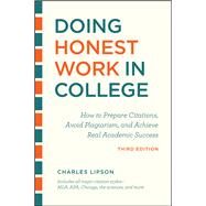 Doing Honest Work in College by Lipson, Charles, 9780226430744