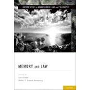 Memory and Law by Nadel, Lynn; Sinnott-Armstrong, Walter P., 9780199920754