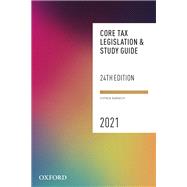 Core Tax Legislation and Study Guide 2021 by Barkoczy, Stephen, 9780190330781