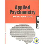 Applied Psychometry by Narender Kumar Chadha, 9788132100782