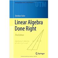 Linear Algebra Done Right by Axler, 9783319110790