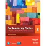 Contemporary Topics 3 with Essential Online Resources by Beglar, David; Murray, Neil, 9780134400792