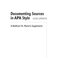 Documenting Sources in Apa Style, 2019 Update by Unknown, 9781319350802