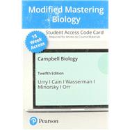 Modified Mastering Biology with Pearson eText -- Access Card -- for Campbell Biology (18-Weeks) by Urry, Lisa A.; Cain, Michael L.; Wasserman, Steven A.; Minorsky, Peter V.; Orr, Rebecca, 9780136780809