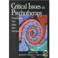 Critical Issues in Psychotherapy : Translating New Ideas into Practice by Brent D. Slife, 9780761920816