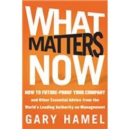 What Matters Now How to Win in a World of Relentless Change, Ferocious Competition, and Unstoppable Innovation by Hamel, Gary, 9781118120828