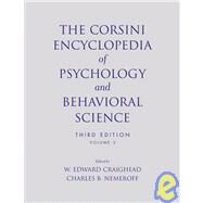The Corsini Encyclopedia of Psychology and Behavioral Science, Volume 3 by Craighead, W. Edward; Nemeroff, Charles B., 9780471270829