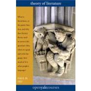 Theory of Literature by Paul H. Fry, 9780300180831